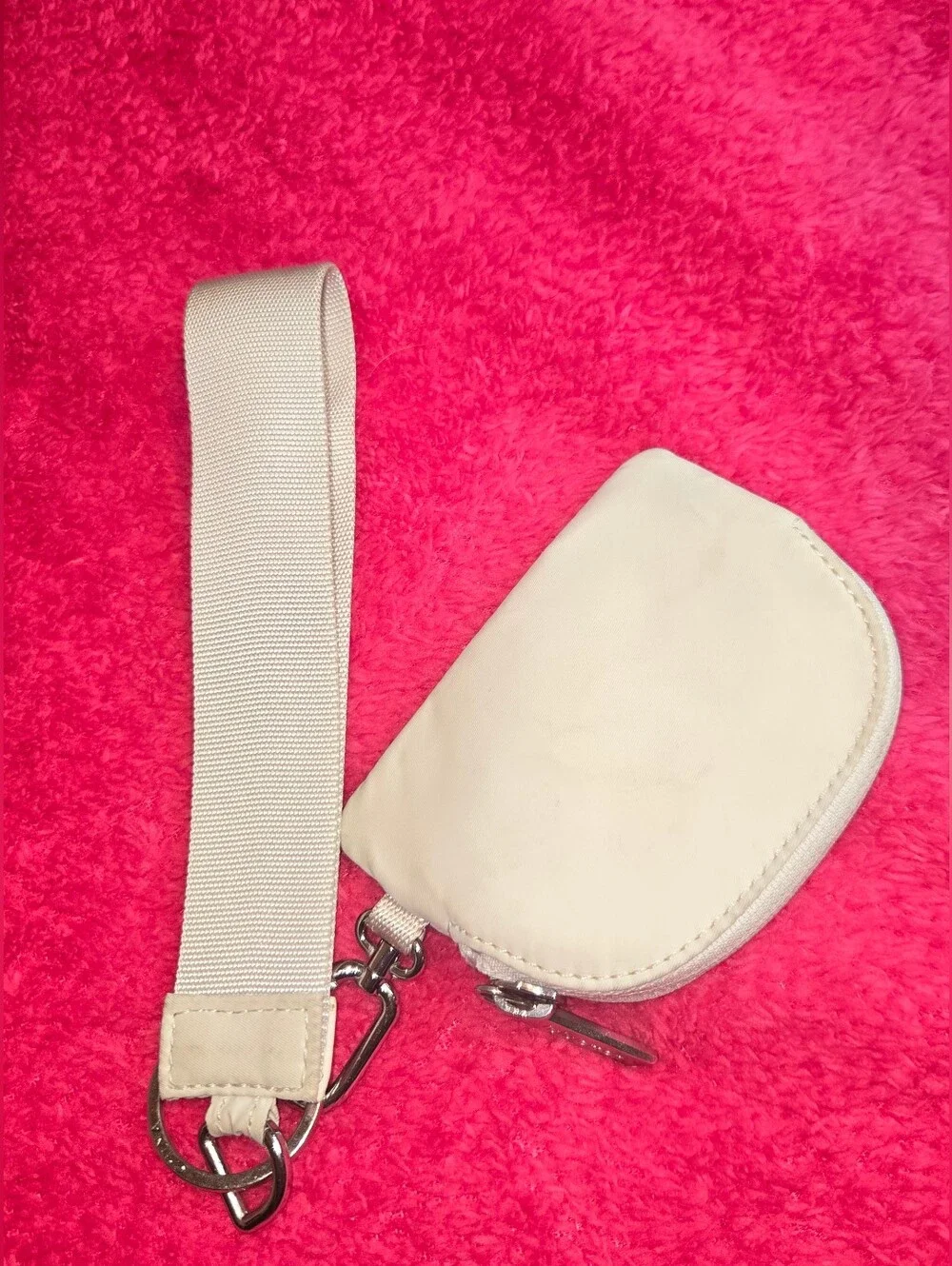 Lululemon Small White Wristlet Pouch